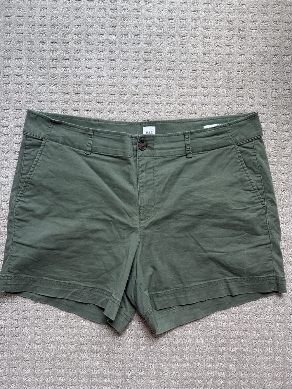 GAP Olive Green Women's Cotton Shorts